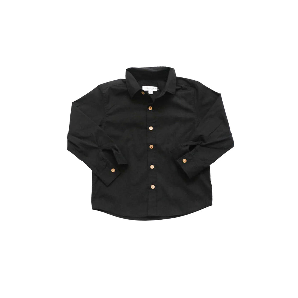 Be Girl Black Boys Button Down