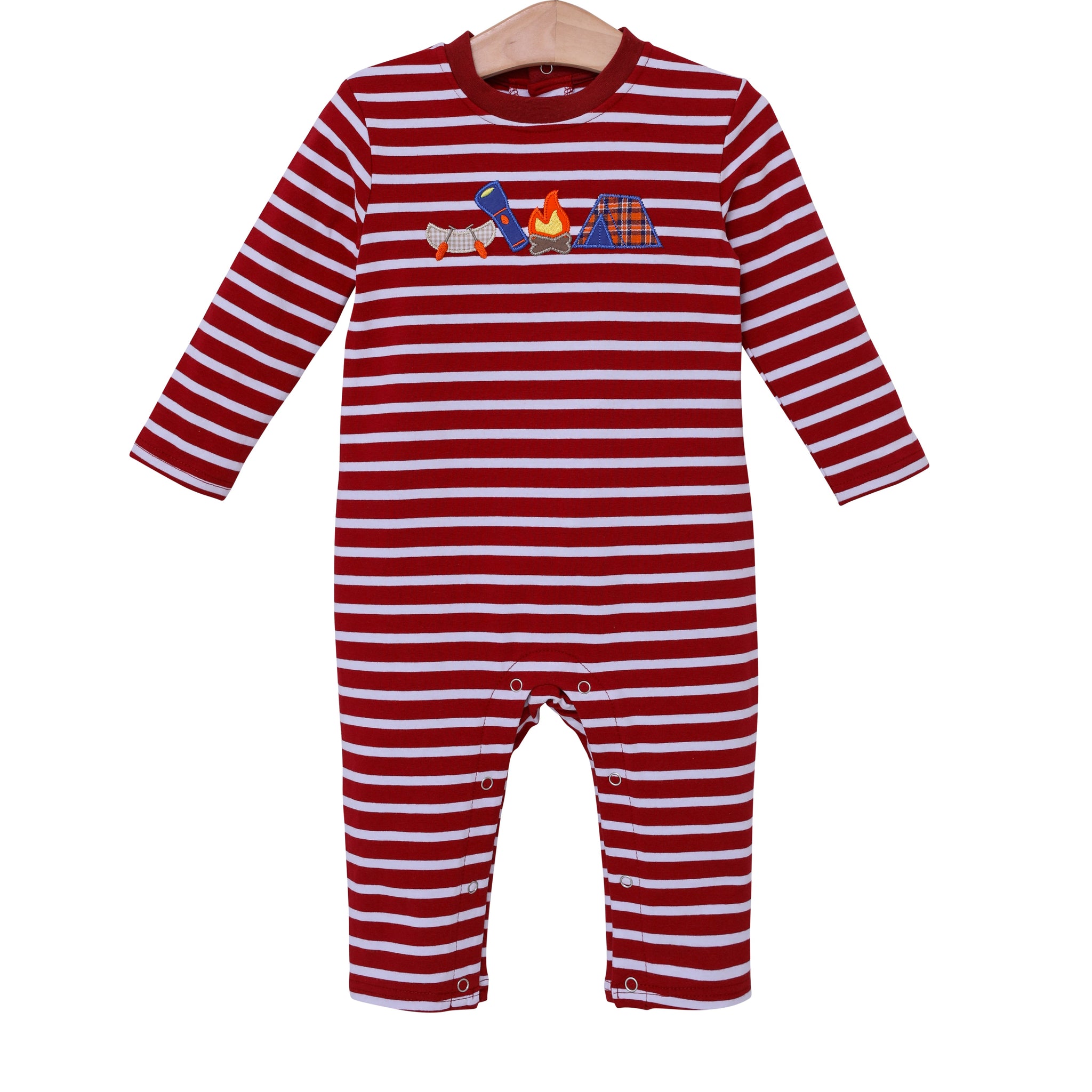 Trotter Street Kids Camping Applique Romper TSK-00720 (HE)