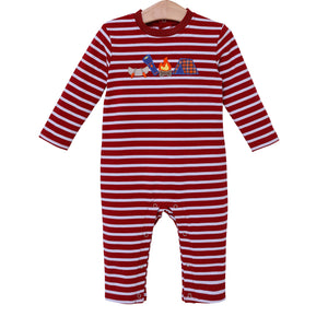 Trotter Street Kids Camping Applique Romper TSK-00720 (HE)