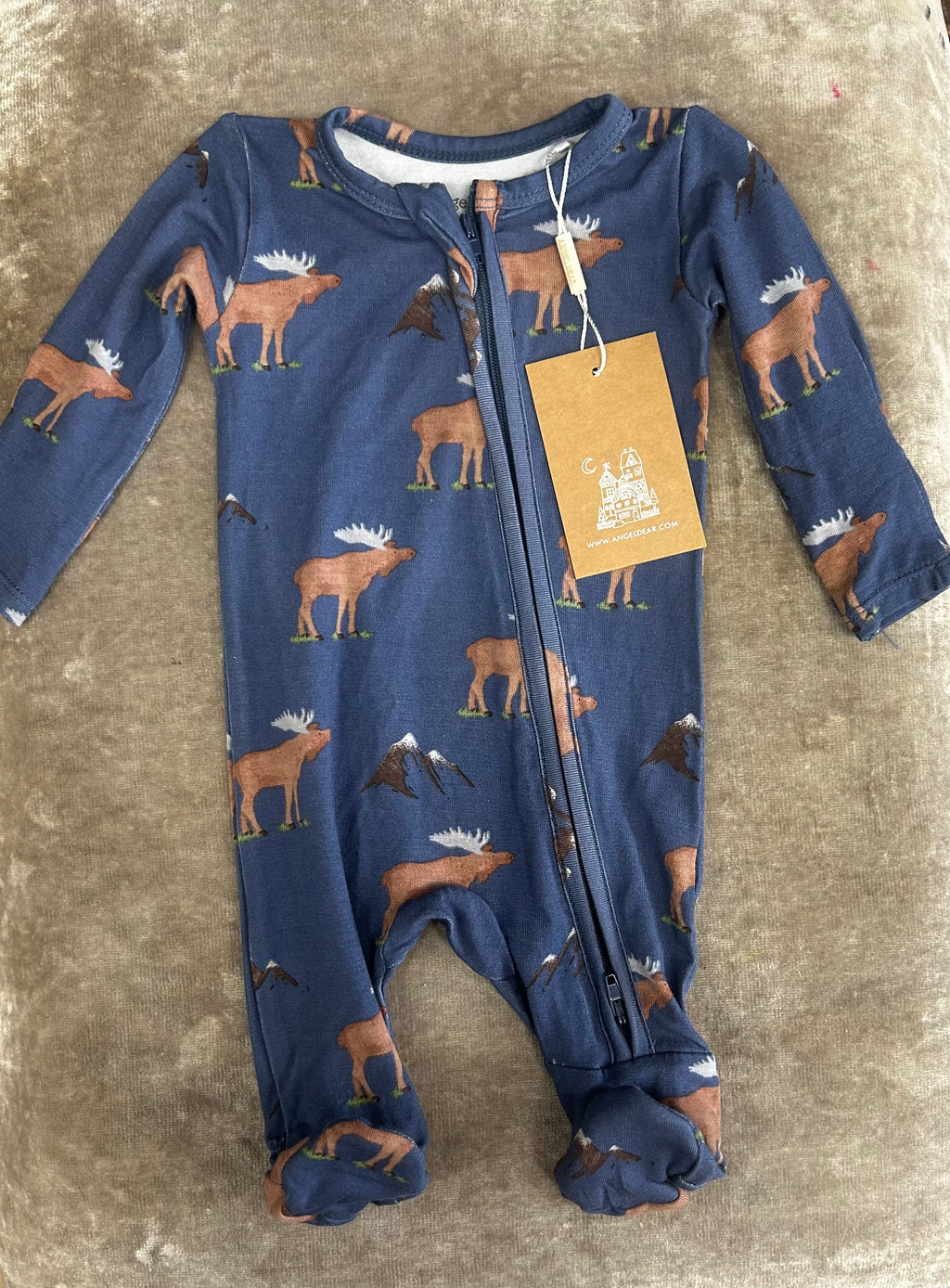 Angel Dear Moose Bamboo Footie (HE)