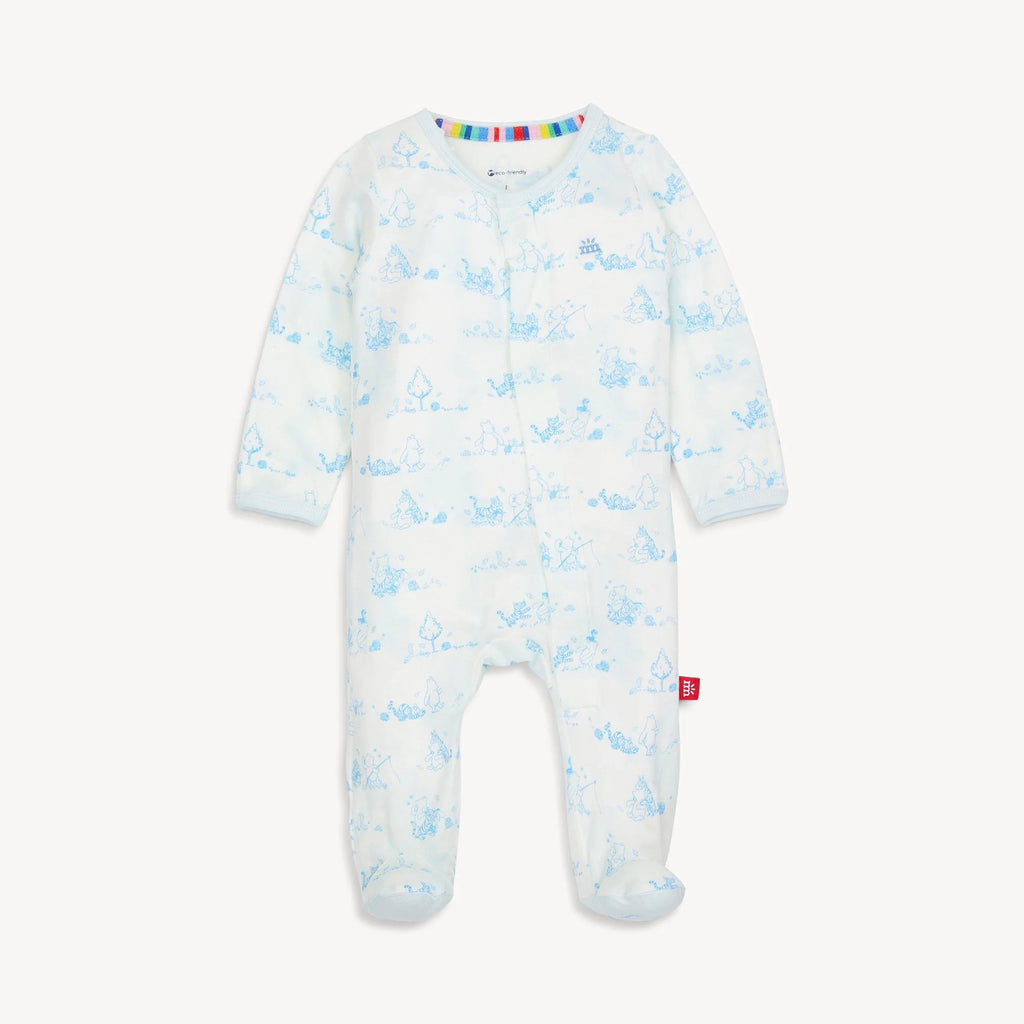 Magnetic Me Pooh in the Woods BLUE Footie (HE)