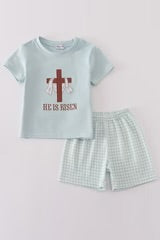 Abby&Evie He Is Risen Boys Short Set 121436 (HE)