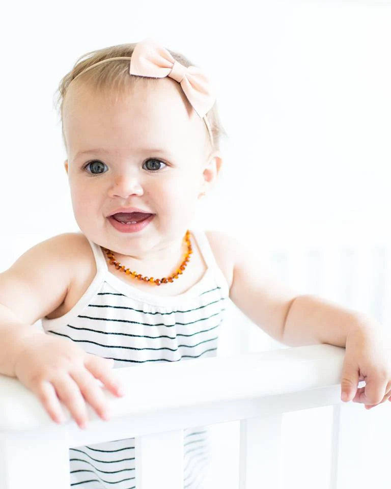 Cherished Moments Amber Teething Necklace Polished Lemon