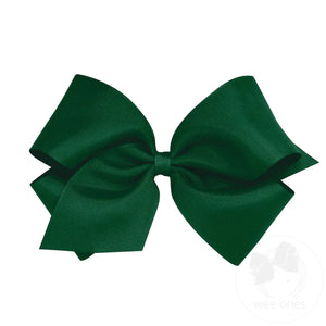 Wee Ones MKB Mini King Classic Grosgrain Girls Hair Bow (Plain Wrap)