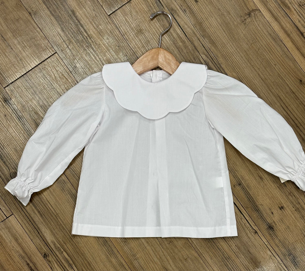 Sophie & Lucas Scalloped Collar Blouse