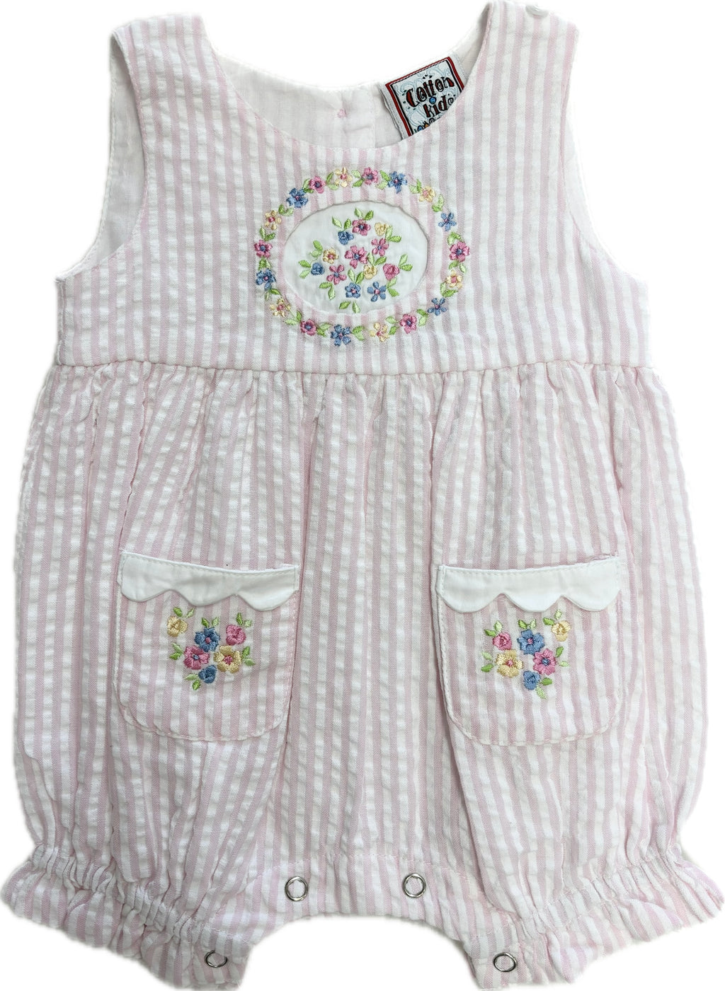 Cotton Kids Bunny Reversible Collar Romper (HE)