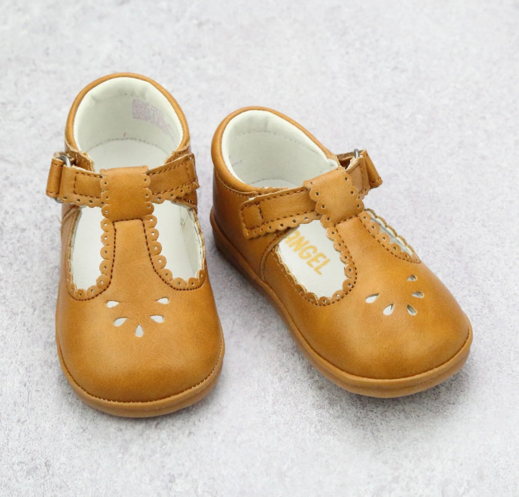 Angel Baby Dottie Scalloped T-Strap Mary Jane H210 (STHE)