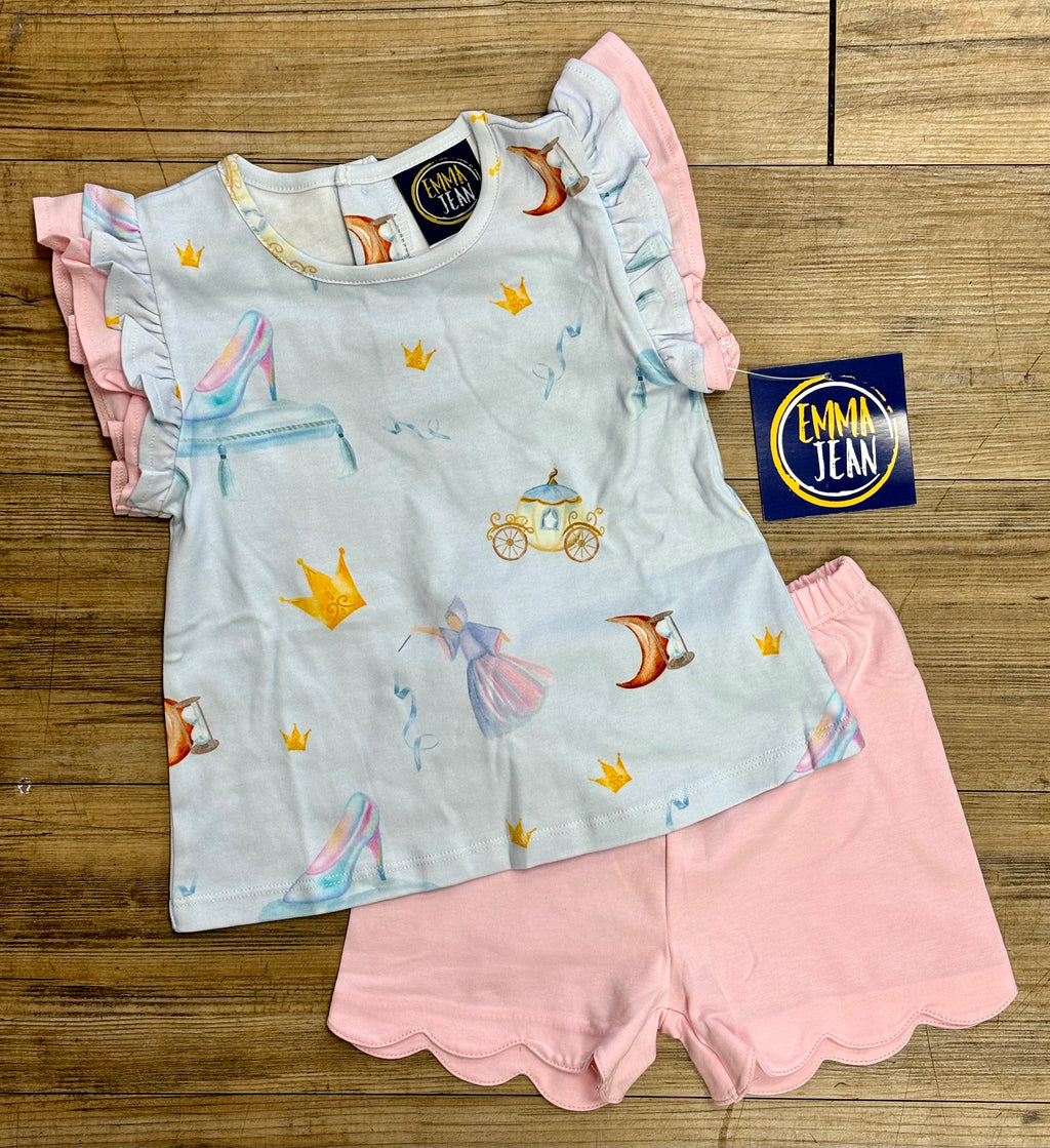 Emma Jean Kids Fairytale Scalloped Short Set (STHE)