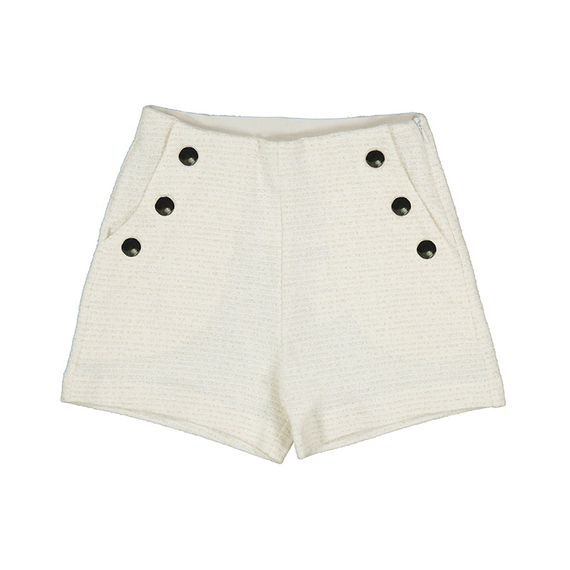 Mayoral 6267-086 Natural White Dress Short pairs with Jacket Mayoral 6457 (HE)