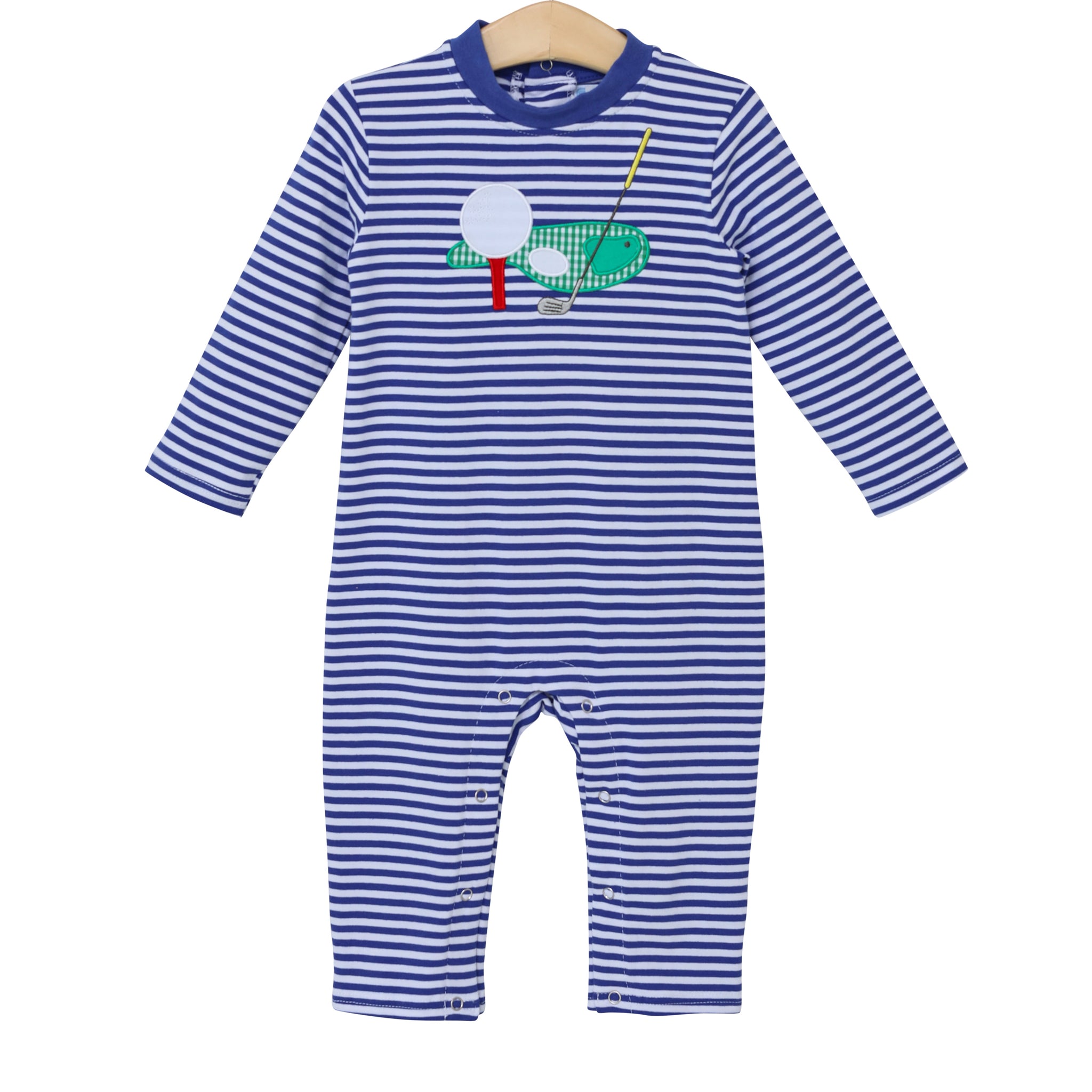 Trotter Street Kids Golf Applique Romper TSK-0759