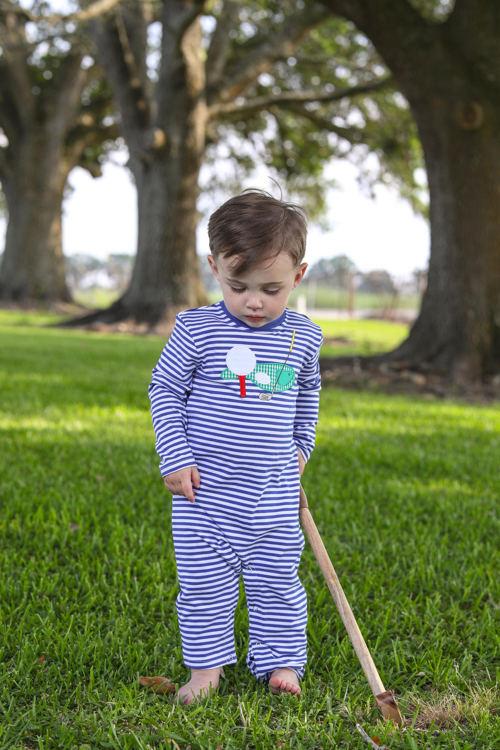 Trotter Street Kids Golf Applique Romper TSK-0759 (STHE)