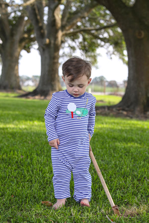 Trotter Street Kids Golf Applique Romper TSK-0759