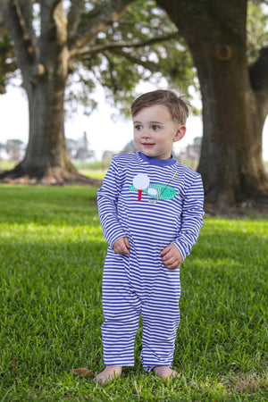 Trotter Street Kids Golf Applique Romper TSK-0759