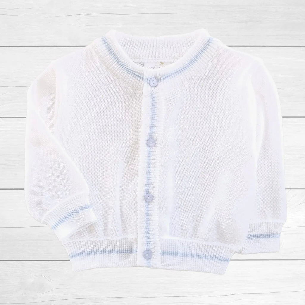 Dolce Goccia White and Blue Sweater
