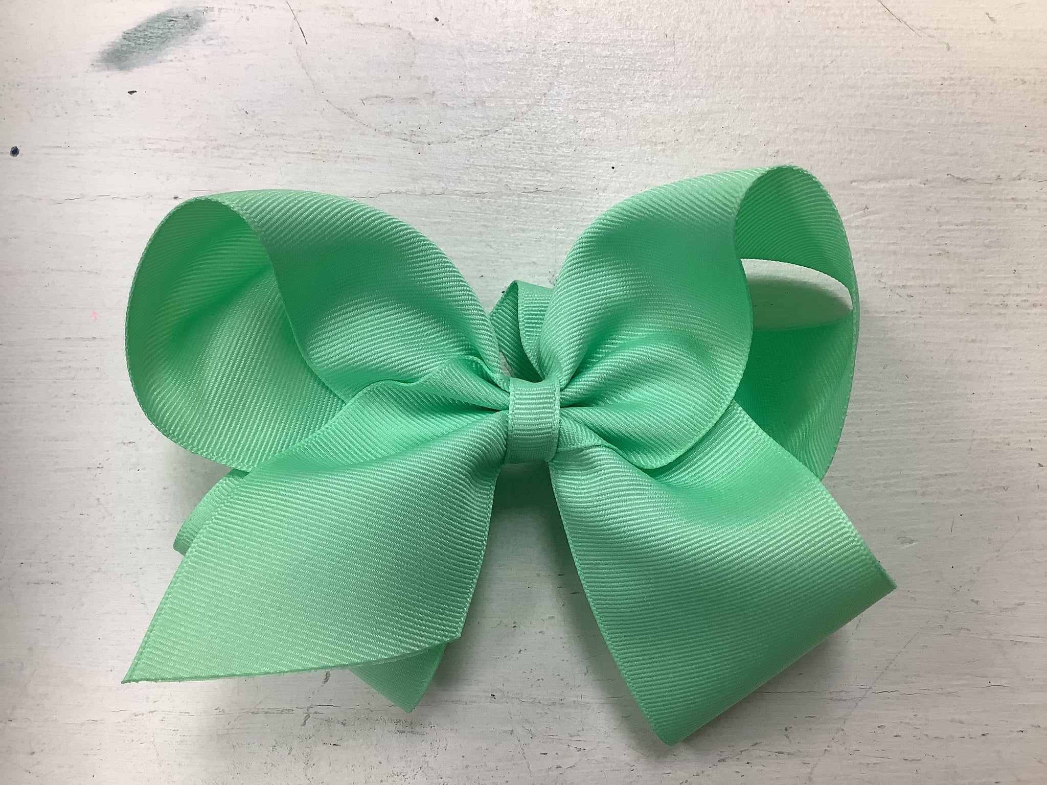 Wee Ones KB King Classic Grosgrain Girls Hair Bow (Plain Wrap) 6.25x5