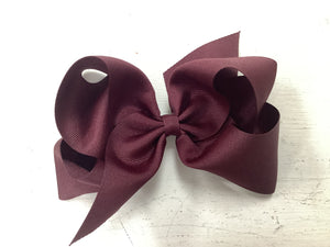 Wee Ones KB King Classic Grosgrain Girls Hair Bow (Plain Wrap) 6.25x5