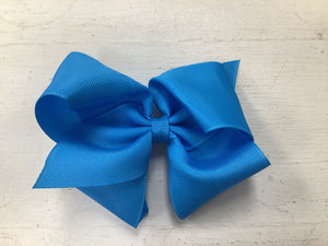 Wee Ones MKB Mini King Classic Grosgrain Girls Hair Bow (Plain Wrap)