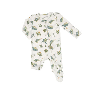 Angel Dear Sea Turtles Bamboo 2 way Zipper Footie (STHE)