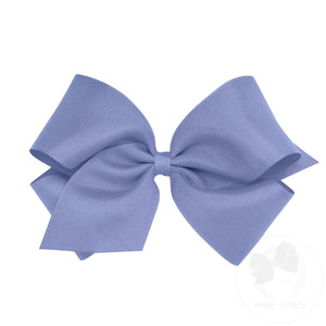 Wee Ones KB King Classic Grosgrain Girls Hair Bow (Plain Wrap) 6.25x5