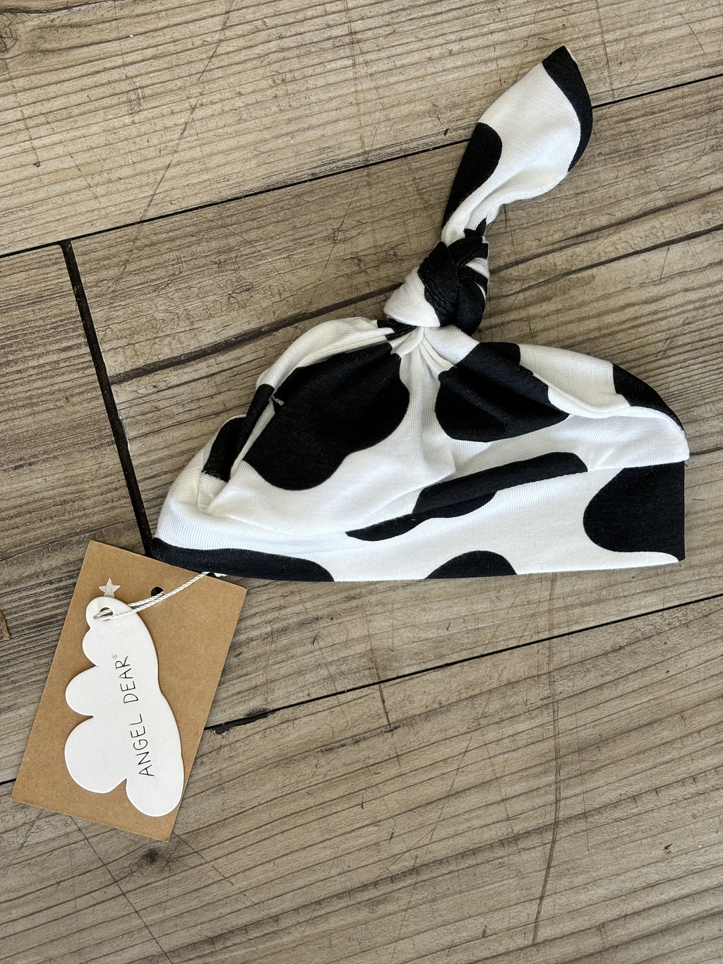 Angel Dear Cow Print Knotted Hat (STHE)