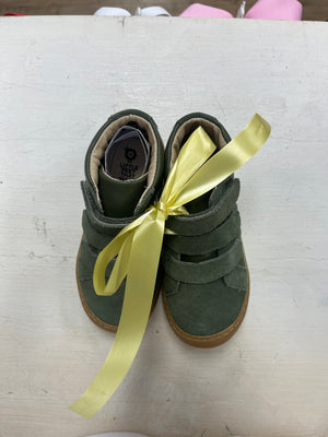 Old Soles Army Green High Top Sneakers with Velcro (STHE)