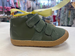 Old Soles Army Green High Top Sneakers with Velcro (STHE)