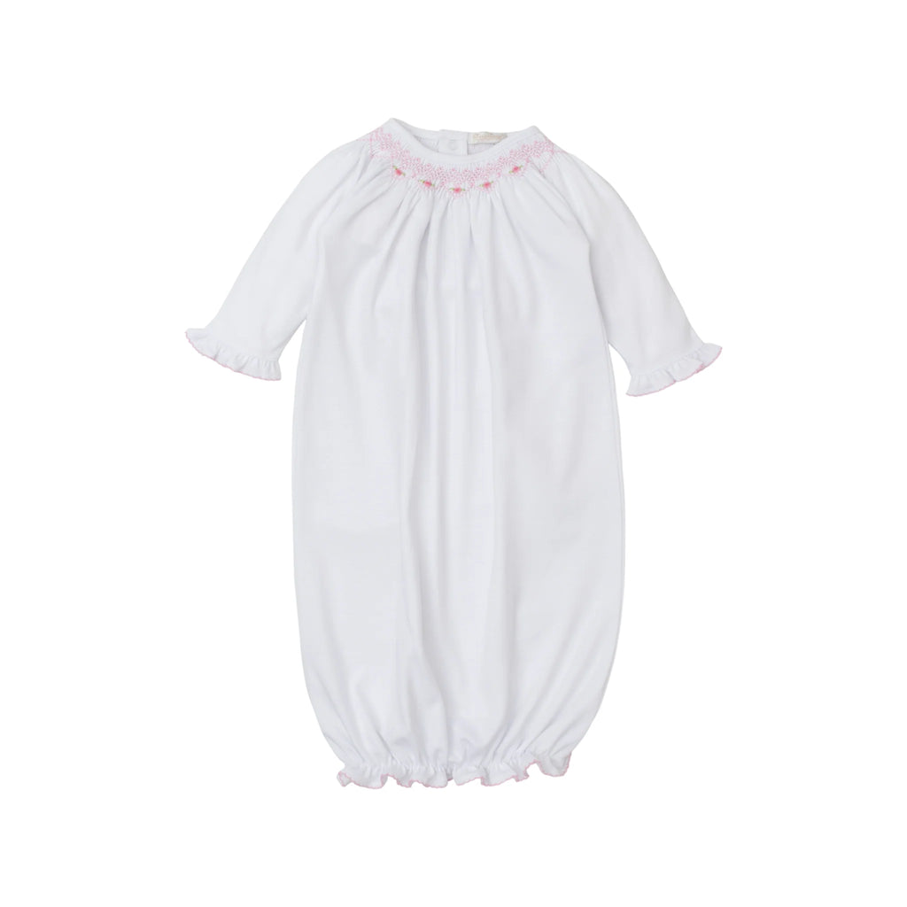 Kissy Kissy KGW10115N Hand Smocked Pink/White Bishop Sack Gown (STHE)