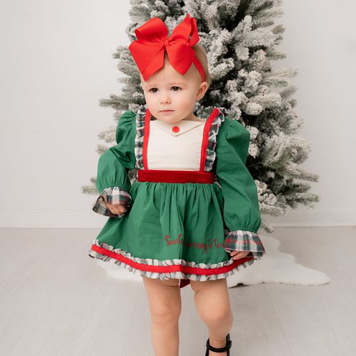 slim fit dress slacks Evie's Closet Santa Tunic Bubble F23-125B (STHE) 9M
