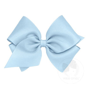 Wee Ones MKB Mini King Classic Grosgrain Girls Hair Bow (Plain Wrap)