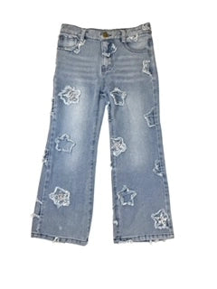 M L KIDS FP0053 STARRED FLARE DENIM