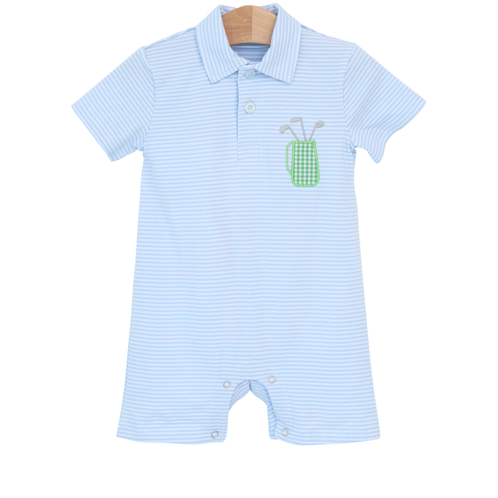 Trotter Street Kids Golf Polo Romper TSK-00991