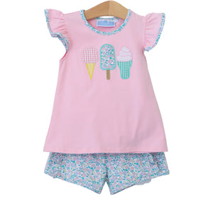 Trotter Street Kids Ice Cream Short Set TSK-01003 (STHE)