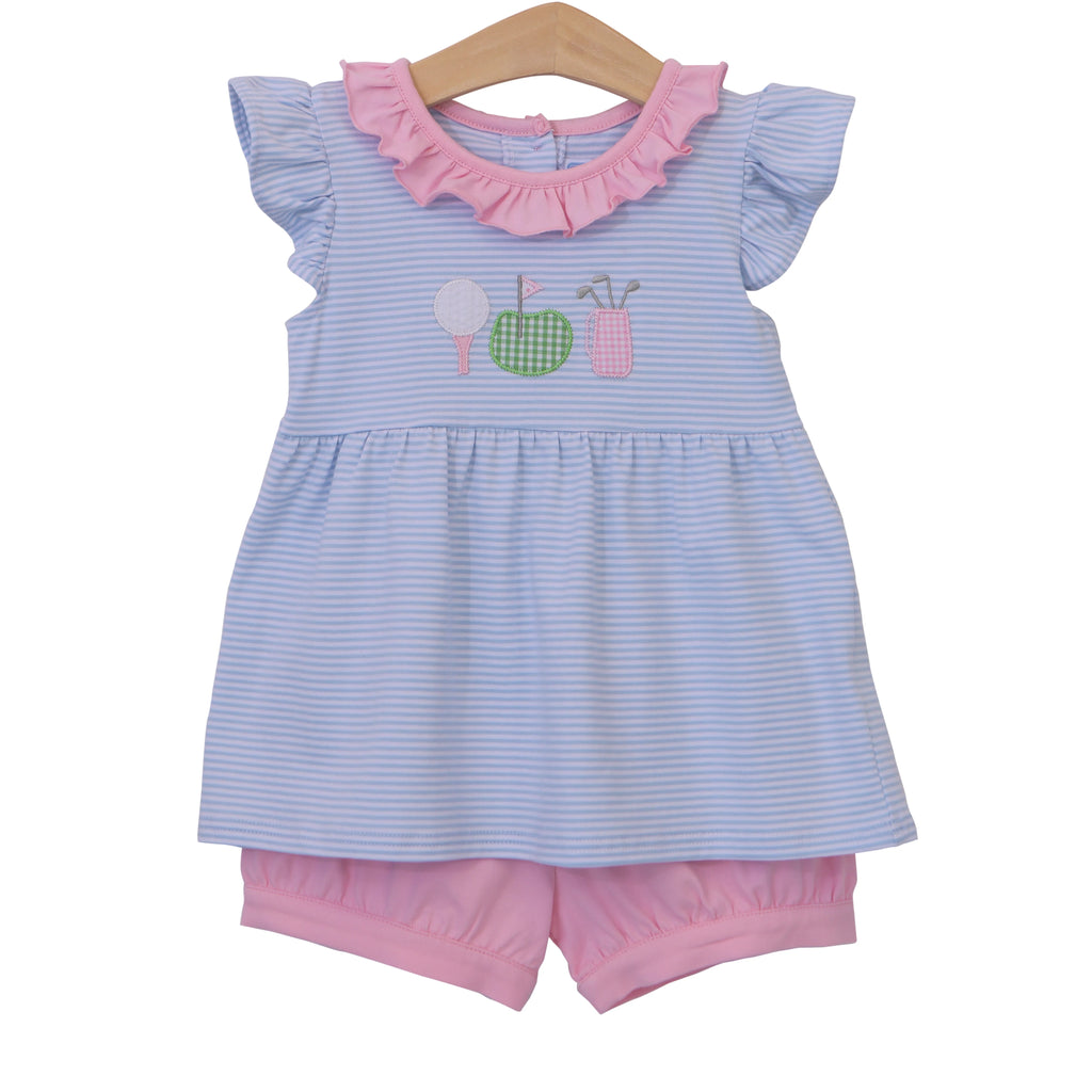 Trotter Street Kids Golf Bloomer Set TSK-00987(STHE)