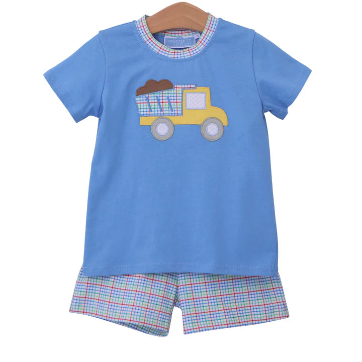 Trotter Street Kids Dump Truck Short Set TSK-00988 (STHE)