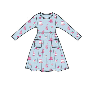 Angel Dear 535F3FCO1 Fancy Cowgirl Twirly Longsleeve  Bamboo Dress