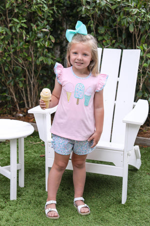 Trotter Street Kids Ice Cream Short Set TSK-01003 (STHE)