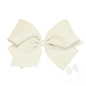 Wee Ones MKB Mini King Classic Grosgrain Girls Hair Bow (Plain Wrap)