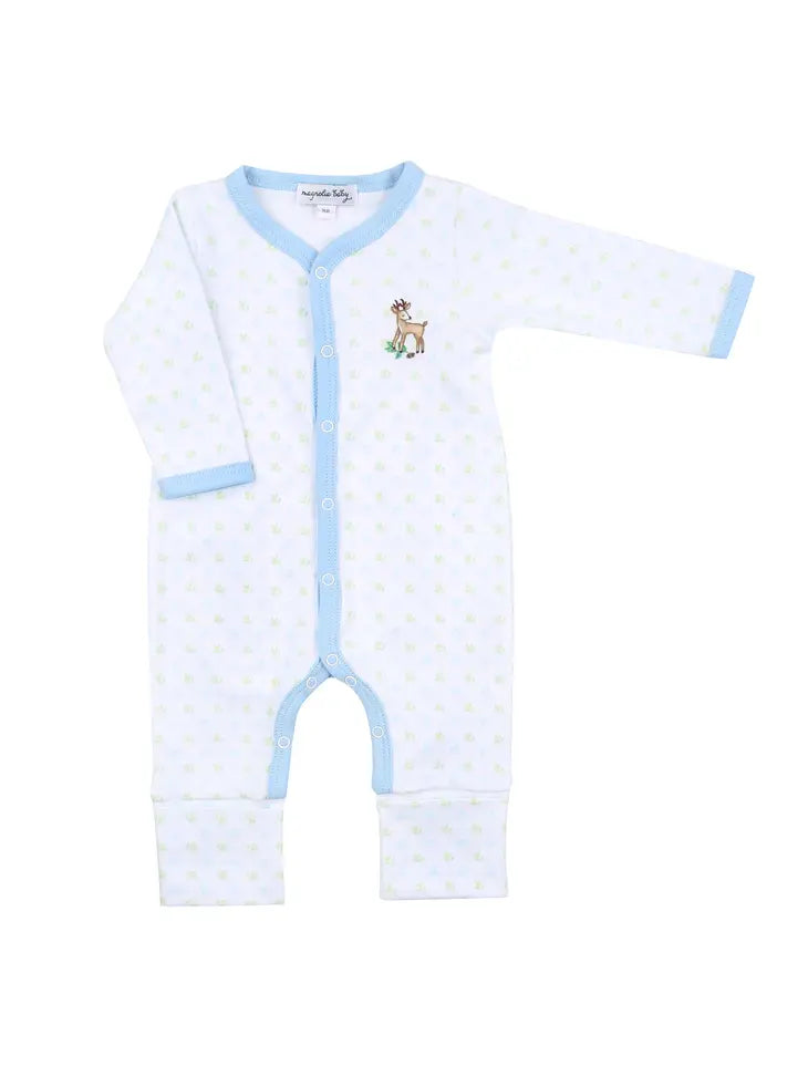 Magnolia Baby Baby Buck Embrodiery Playsuit