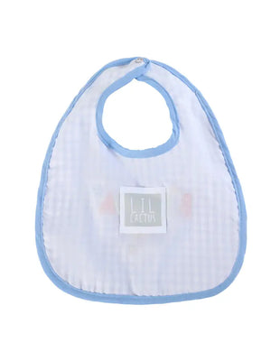 Lil Cactus Blue Gingham "Birthday Boy" Bib (STHE)