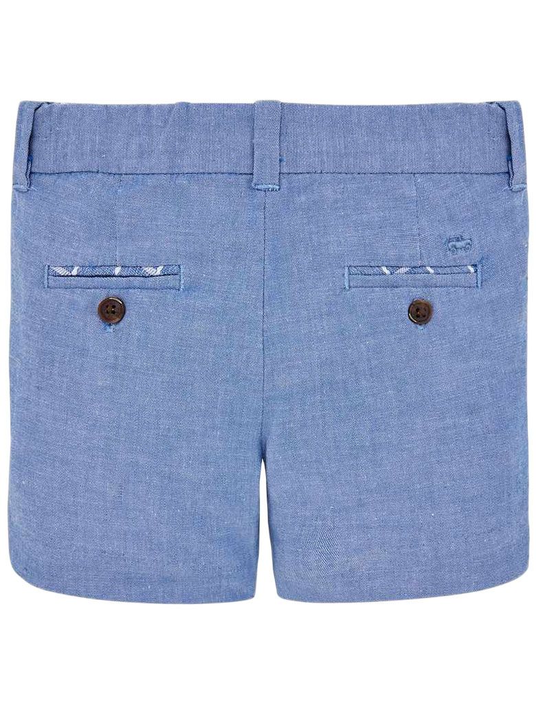 Mayoral 1238 Lavender Blue Formal Linen Bermuda Shorts (STHE)