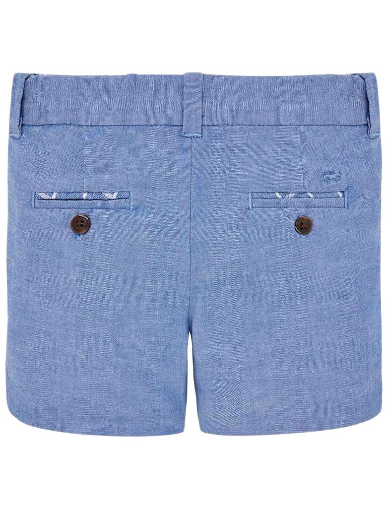 Mayoral 1238 Lavender Blue Formal Linen Bermuda Shorts