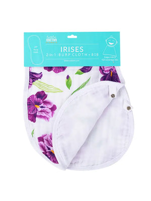 Little Hometown Iris Burp and Bib