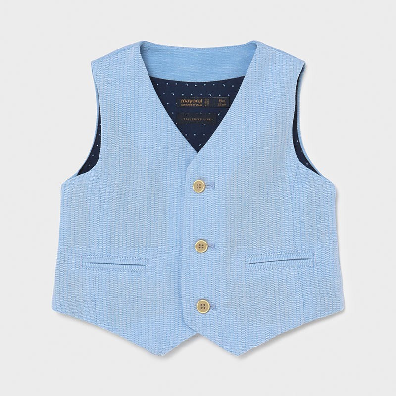 Mayoral Boys' Elegant Vest Mayoral 1341-35 Blue(STHE)