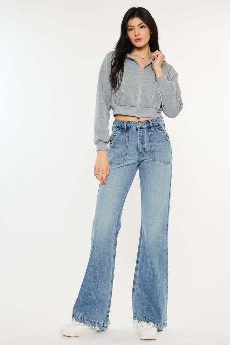 KANCAN MEDIUM WIDE LEG JEAN KC2572M