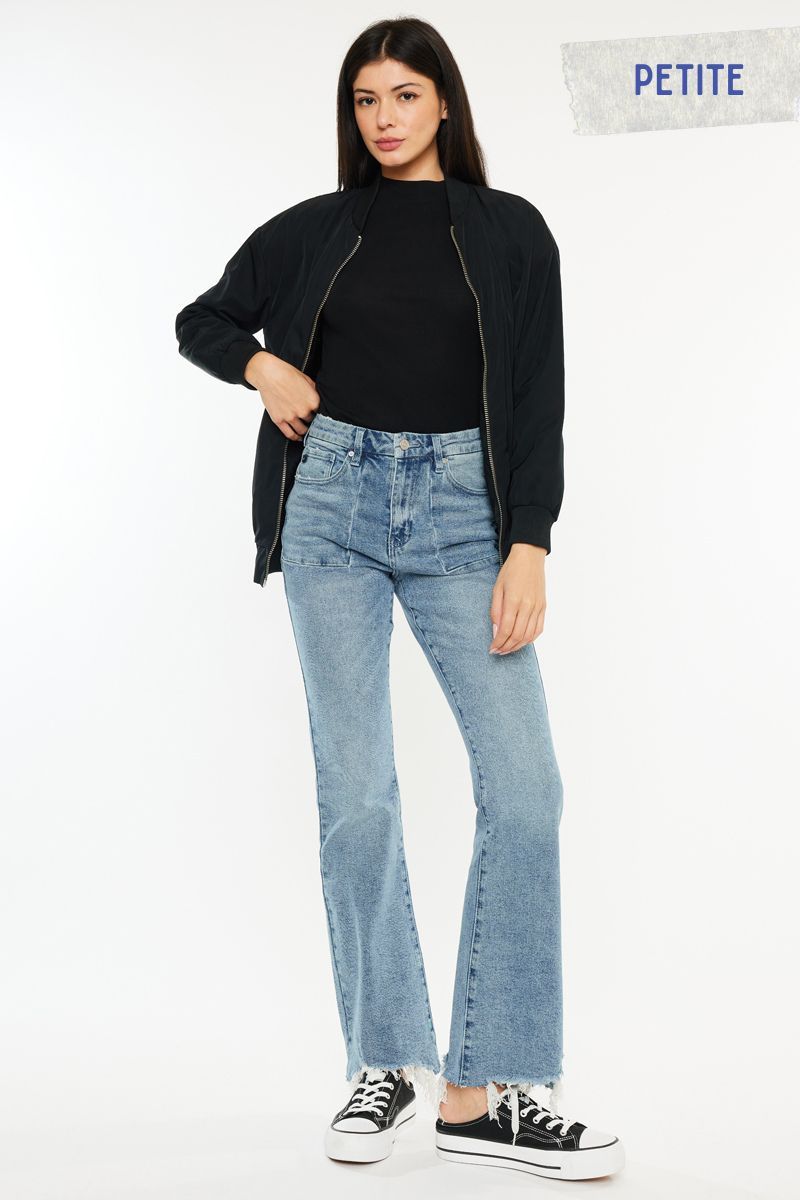 KANCAN PETITE WIDE LEG JEAN KC5511M-PE