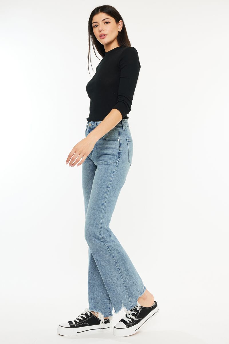 KANCAN PETITE WIDE LEG JEAN KC5511M-PE