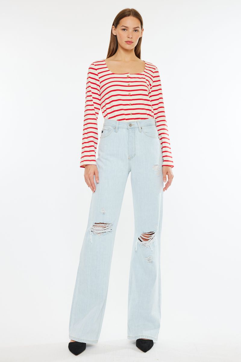 KANCAN LIGHT WIDE LEG JEANS KC7373LV1