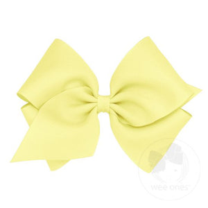 Wee Ones MKB Mini King Classic Grosgrain Girls Hair Bow (Plain Wrap)