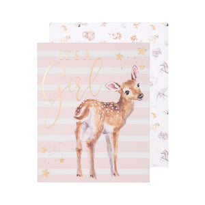 Wrendale Design 'LOVED DEERLY' DEER CARD (HE)