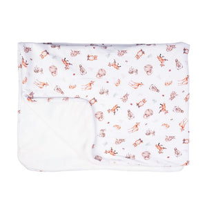 Wrendale Design 'LITTLE FOREST' WOODLAND ANIMAL BABY BLANKET (HE)
